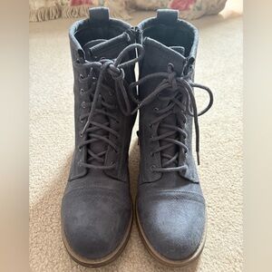 Report Himalaya Blue Gray Ankle Boots Size 7.5